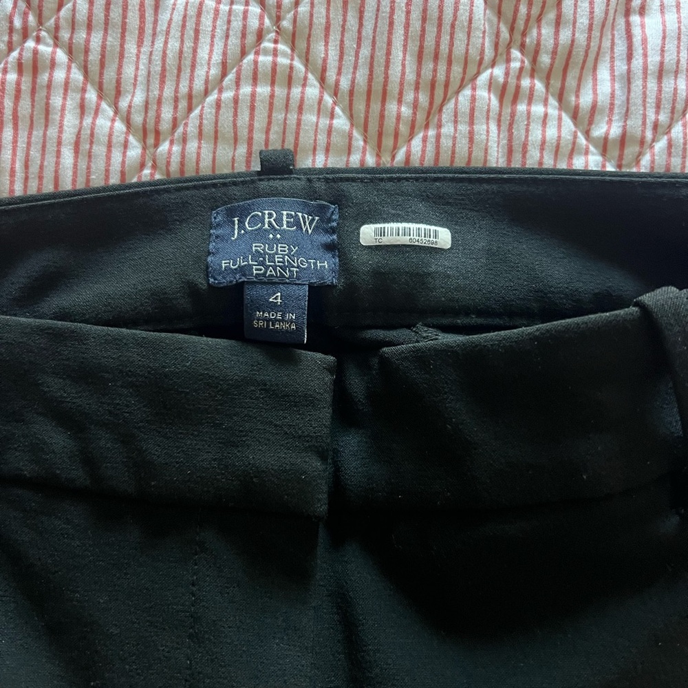 J. Crew Black Full-Length Women’s Pants